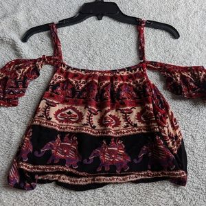 Off the shoulder crop top